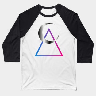 Neon moon triangle Baseball T-Shirt